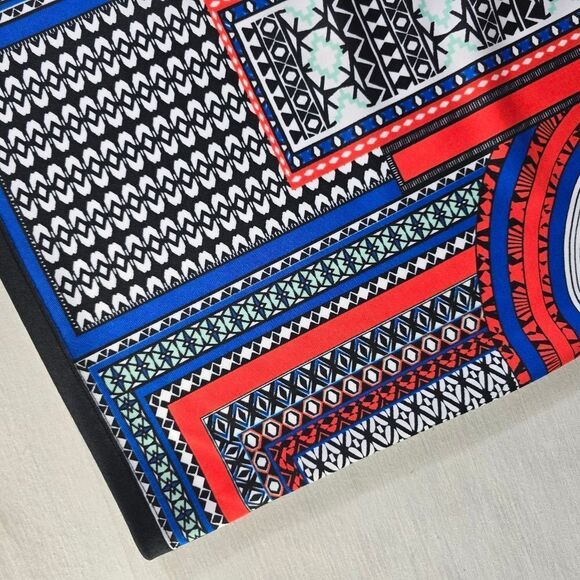 Valerie Stevens Geo Print Pencil Skirt - Picture 4 of 6